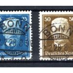 Deutsches Reich MiNr. 405-406 gestempelt geprüft Schlegel