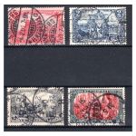 Deutsches Reich MiNr. 63-65 + 66-67II gestempelt 66+67 BPP geprüft