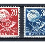 franz. Zone Baden MiNr. 56-57 gestempelt geprüft Schlegel