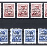 Dt. Besetzung Montenegro MiNr. 1-9 mit Falz Fotobefund Brunel