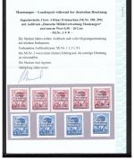 Dt. Besetzung Montenegro MiNr. 1-9 mit Falz Fotobefund Brunel