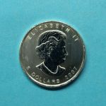 Kanada 2007 5 Dollars Maple Leaf mit Goldapplikation ST