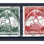 Deutsches Reich MiNr. 586-587 Y gestempelt geprüft Schlegel