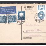 Deutsches Reich Dienst MiNr. D 130 X W Or Eckrand Mischfrankatur geprüft