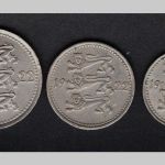 Estland 1922 1, 3 + 5 Marka