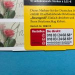 Bund Markenheftchen MiNr. MH 51 c I Rosengruß: Verschnitt unten postfrisch