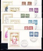 Bund MiNr. 347-367 x + y Ersttagsbriefe/ FDC 16 Belege
