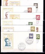 Bund MiNr. 347-367 x + y Ersttagsbriefe/ FDC 16 Belege