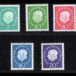 Berlin Rollenmarken MiNr. 182-186 R postfrisch