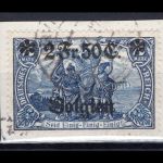 Dt. Bes. WK I LP Belgien MiNr. 9 PF I Briefstück geprüft Hey