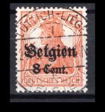 Dt. Bes. WK I LP Belgien MiNr. 13 b I gestempelt geprüft Hochstädter