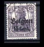 Dt. Bes. WK I LP Belgien MiNr. 16 b I gestempelt geprüft Hochstädter