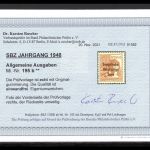 SBZ Allg. Ausgaben MiNr. 195 b postfrisch Fotobefund Ruscher