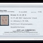 Bi-Zone AM Post MiNr. 22 D postfrisch Fotobefund Hettler
