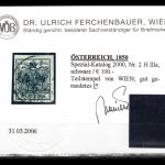 Österreich MiNr. 2 Y a gestempelt Befund Ferchenbauer VÖB