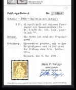 Schweiz MiNr. 110 postfrisch Befund Renggli SBPV