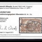 Allenstein MiNr. 26 c gestempelt Kurzbefund Wasels