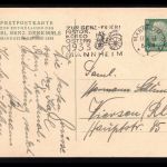 AK Mannheim 1933 Karl-Benz-Denkmal