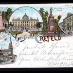 AK Krefeld 1896 Postamt, Marienkirche, Stadttheater