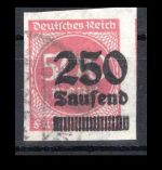 Deutsches Reich Infla MiNr. 295 U gestempelt Fotoattest Weinbuch