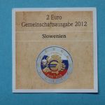Slowenien 2012 2 Euro "10 Jahre Eurobargeld" in Farbe