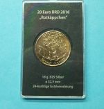 Bund 2016 25 Euro "Rotkäppchen" vergoldet ST