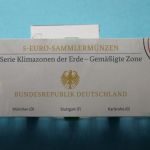 Bund 2019 5x 5 Euro Polymerring Gemäßigte Zone (A,D,F,G,J) PP