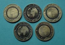 Bund 2016 5 x 5 Euro Planet Erde A, D, F, G und J, blauer Polymerring ST