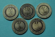 Bund 2016 5 x 5 Euro Planet Erde A, D, F, G und J, blauer Polymerring ST