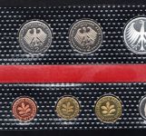Bund Kursmünzensatz/ KMS 1972 D Spiegelglanz/ PP