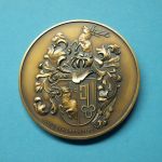 Medaille Hans Prym 1875-1965, Familienwappen im Etui