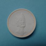 Meissen Porzellan-Medaille "Karl der Grosse", im Etui mit Zertifikat