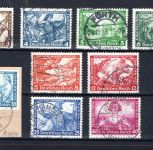 Deutsches Reich MiNr. 499-507 gestempelt 505 A geprüft Peschl