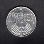 Bund 1952 5 DM Germanisches Museum, Originalmünze! vz-st