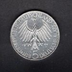 Bund 1964 5 DM Johann G. Fichte, Originalmünze