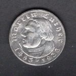 Deutsches Reich 1933 E 2 Reichsmark Martin Luther