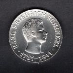 DDR 1966 10 Mark K. F. Schinkel, Originalmünze! ST