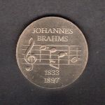 DDR 1972 DDR 5 Mark Johannes Brahms, Originalmünze ST
