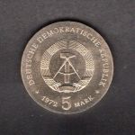 DDR 1972 DDR 5 Mark Johannes Brahms, Originalmünze ST