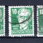DDR MiNr. 330 v a X I, v b X I, z X II gestempelt geprüft Paul/ Schönherr