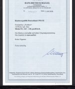 Bund MiNr. 123-138 postfrisch Fotoattest Schlegel