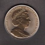 Brit. Jungferninseln 2010 5 Dollars Hans Chr. Anders, Titanium blau ST