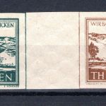 SBZ Thüringen Zusammendruck MiNr. W Zd 2 cyy postfrisch Fotoattest Jasch