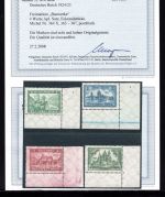 Deutsches Reich MiNr. 364-367 Eckrand ur postfrisch Fotobefund Schlegel