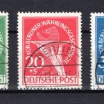 Berlin MiNr. 68-70 gestempelt geprüft Schlegel