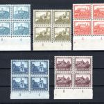 Deutsches Reich MiNr. 474-478 postfrisch als 4er Blöcke, Fotoattest
