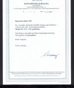 Deutsches Reich MiNr. 474-478 postfrisch als 4er Blöcke, Fotoattest