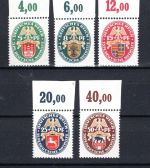 Deutsches Reich MiNr. 425-429 Oberrand postfrisch Kurzbefund Schlegel