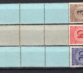 Deutsches Reich MiNr. 338 + 340-341 W, RE 1 + 4 LF postfrisch