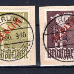 Berlin MiNr. 33-34 Briefstück Vollstempel, tiefst geprüft Schlegel